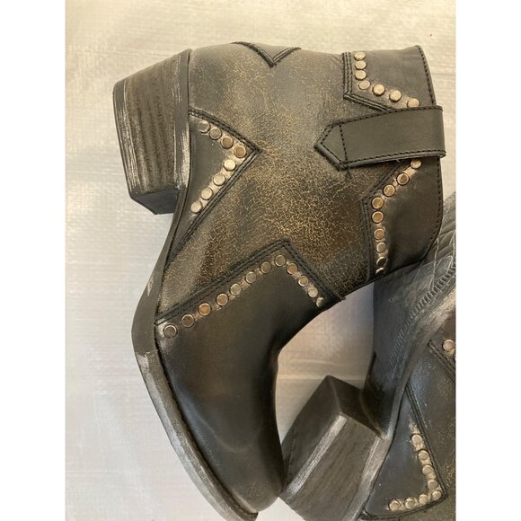 Circle G Womens LD Star Inlay & Studs Ankle Boot Booties Size 8.5M Brand New - Picture 2 of 5